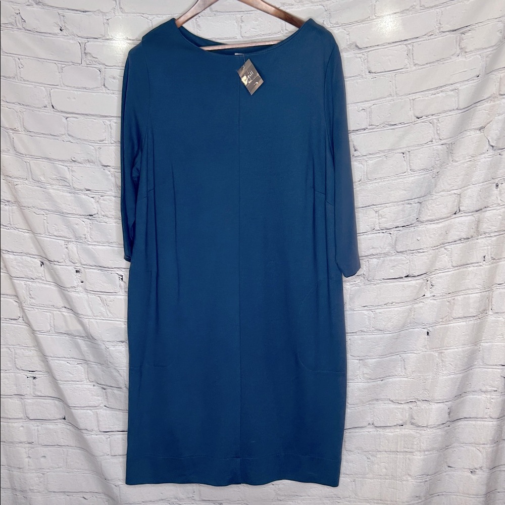 J. Jill Blue Harbor Long Sleeve Dress Size 2X Brand New W/Tags